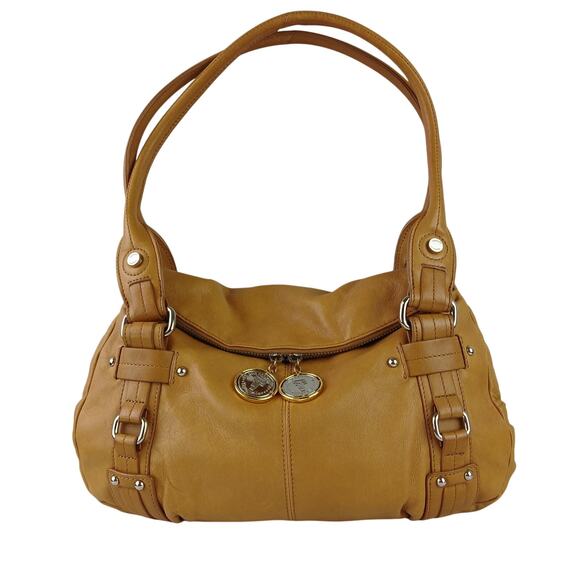 Tignanello 20th Anniversary Y2K Buttery Soft Shoulder Bag Caramel/Camel - Picture 2 of 9